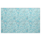 Aquamarin Blue White Elegante Paisley Pattern Stoff (Fat Quarter (45,7 x 55,9 cm))