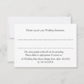 Aquamarin Blue White Elegany Lace Hochzeit Einladung (Rückseite)