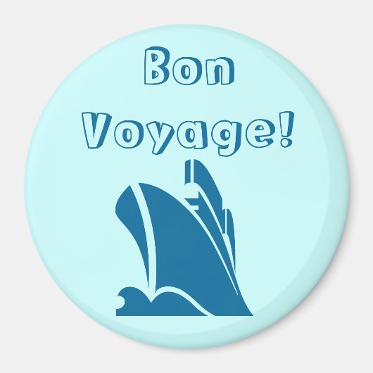 Aquamarin Bon Voyage Magnet (Vorne)