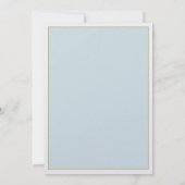 Aquamarin Bouquet Rustic Wedding Suite Probe Party Einladung (Rückseite)