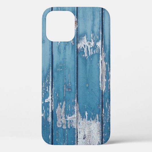 Aquamarin-braune Holzpappe Case-Mate iPhone Hülle (Rückseite)