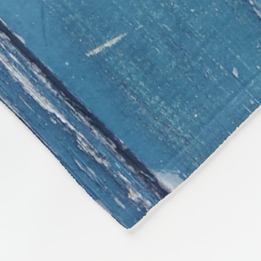 Aquamarin-braune Holzpappe Fleecedecke (Ecke)