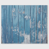 Aquamarin-braune Holzpappe Geschenkpapier (Flach)