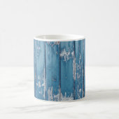 Aquamarin-braune Holzpappe Kaffeetasse (Mittel)