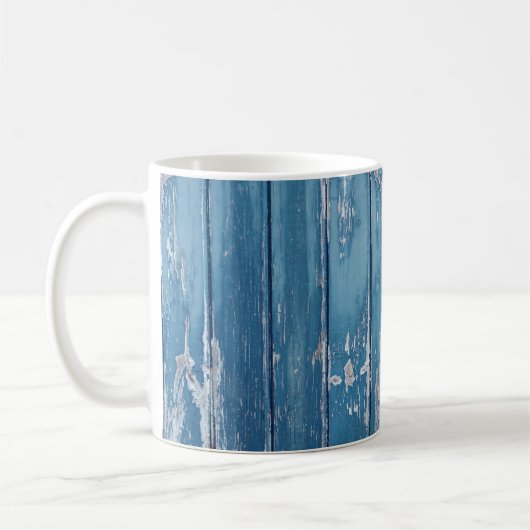 Aquamarin-braune Holzpappe Kaffeetasse (Links)