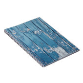 Aquamarin-braune Holzpappe Notizblock (Rechte Seite)