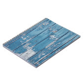 Aquamarin-braune Holzpappe Notizblock (Linke Seite)