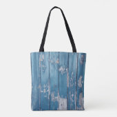 Aquamarin-braune Holzpappe Tasche (Rückseite)