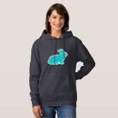 Aquamarin Bunny Hoodie (Vorne ganz)