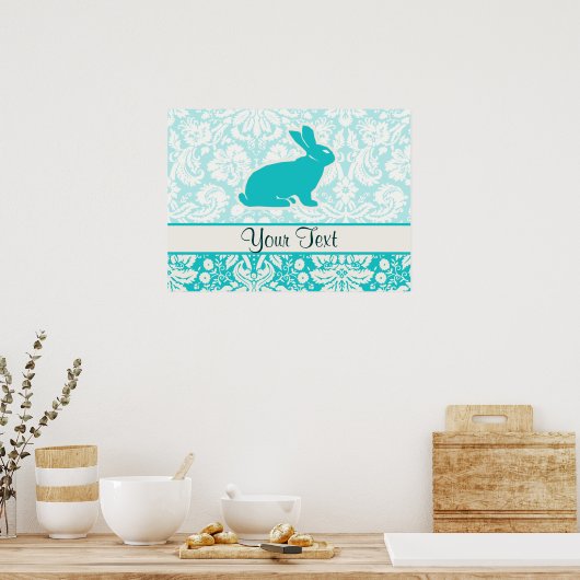 Aquamarin Bunny Poster (Küche)