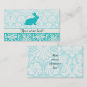 Aquamarin Bunny Visitenkarte (Vorne/Hinten)
