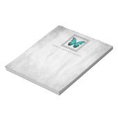 Aquamarin Butterfly Personalisiert Notepad Notizblock (Rotiert)