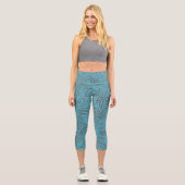 Aquamarin Capri Leggings (Vorderseite)