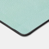 Aquamarin Chic Elegantes FAKE Leather BERUFLICH Schreibtischunterlage (Ecke)