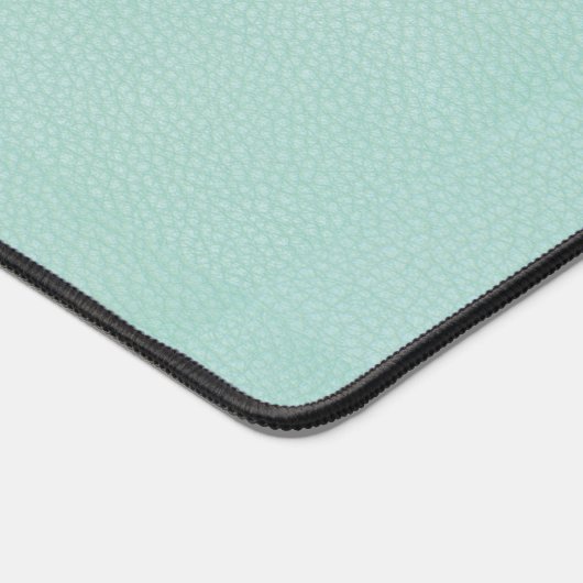 Aquamarin Chic Elegantes FAKE Leather BERUFLICH Schreibtischunterlage (Ecke)