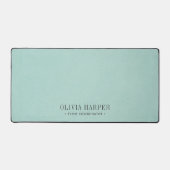 Aquamarin Chic Elegantes FAKE Leather BERUFLICH Schreibtischunterlage (Vorderseite)