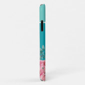 Aquamarin | Color Block Monogram Floral Case Mat (Hinten/Rechts)