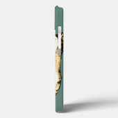 Aquamarin Conch-Muschel Case-Mate iPhone Hülle (Rückseite / Links)