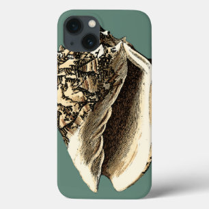 Aquamarin Conch-Muschel Case-Mate iPhone Hülle