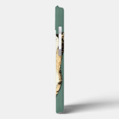 Aquamarin Conch-Muschel Case-Mate iPhone Hülle (Rückseite / Links)