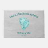 Aquamarin Conch Muschel Doormat Fußmatte (Vorderseite)