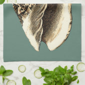 Aquamarin Conch-Muschel Handtuch (Gefaltet)