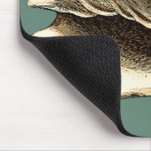 Aquamarin Conch-Muschel Mousepad (Ecke)