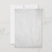 Aquamarin Conch Muschel Wedding RSVP Card Karte (Rückseite)