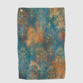Aquamarin Cooper Patina Golfhandtuch