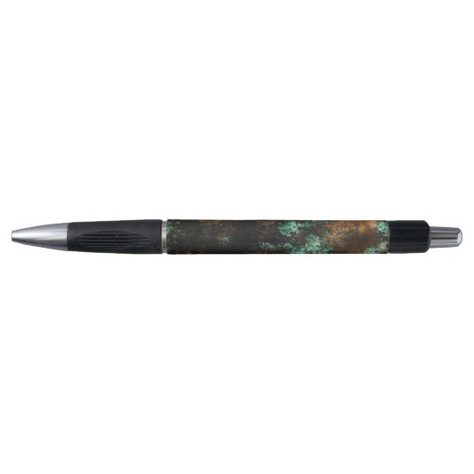 Aquamarin Cooper Patina Kugelschreiber (Vorderseite)