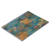 Aquamarin Cooper Patina Notizblock (Linke Seite)