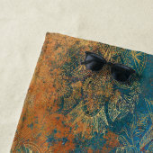 Aquamarin Cooper Patina Strandtuch (Beispiel)