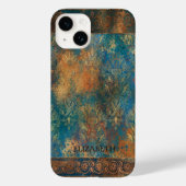 Aquamarin Cooper Patina Turquoise Case-Mate iPhone Hülle (Rückseite)