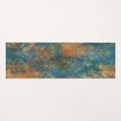 Aquamarin Cooper Patina Yogamatte (Vorderseite (Horizontal))