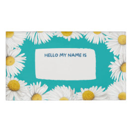 Aquamarin Daisy Namenschild
