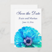 Aquamarin Daisy - Save the Date (Vorne/Hinten)
