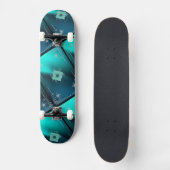 Aquamarin & Diamanten Skateboard (Vorderseite)