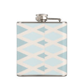 Aquamarin Diamond Ombre Monogram Flachmann (Rückseite)