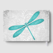 Aquamarin Dragonfly Wedbook Gästebuch (Rückseite)