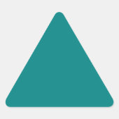 Aquamarin Dreieckiger Aufkleber (Vorderseite)