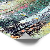 Aquamarin Driven 24 x 36 Poster (Ecke)