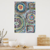 Aquamarin Driven 24 x 36 Poster (Küche)