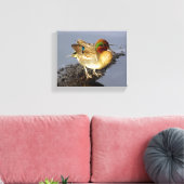 Aquamarin Duck Wrapped Canvas Art Leinwanddruck (Insitu (Wohnzimmer))