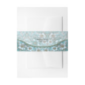 Aquamarin Einladungsbanderole (Vorderseite Beispiel)