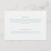 Aquamarin essen, trinken und Verheiratet sein | Ei Begleitkarte (Rückseite)