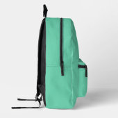 Aquamarin-Farbe Bedruckter Rucksack (Links)
