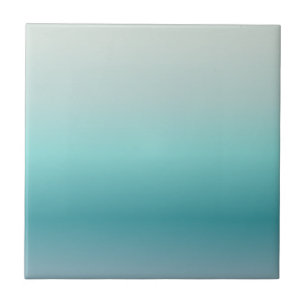 Aquamarin Farbverlauf Minimal Design Fliese
