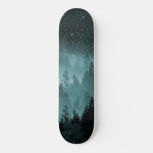 Aquamarin Forest Galaxy Traum #1 #decor #art Skateboard