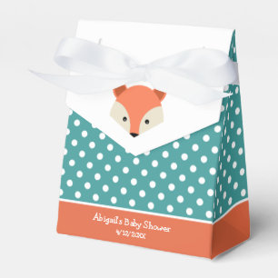 Aquamarin Fox Baby Shower Baby Boy Gevor Box Geschenkschachtel