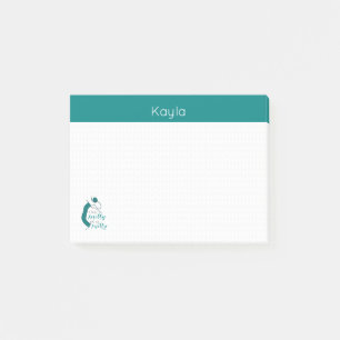 Aquamarin fühle ich mich wie Knitty, so knett. Post-it Klebezettel